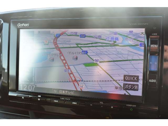 ナビ搭載車！！ナビ起動までの時間と地図検索する速度が魅力で、初めての道でも安心・快適なドライブをサポートします！！