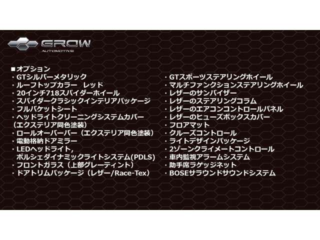 ポルシェ 718スパイダー 4.0  東京都の詳細画像 その2